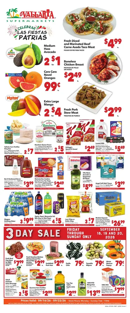 Vallarta Supermarkets Grocery Savings