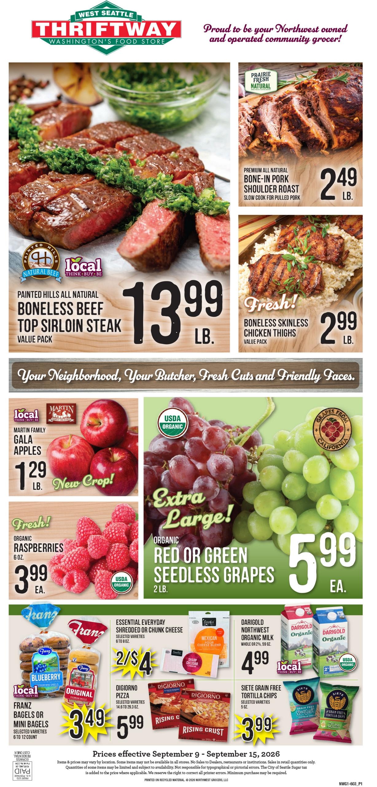 West Seattle Thriftway weekly ad page 1