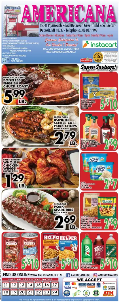 Americana Foods Indexed Bi-Weekly