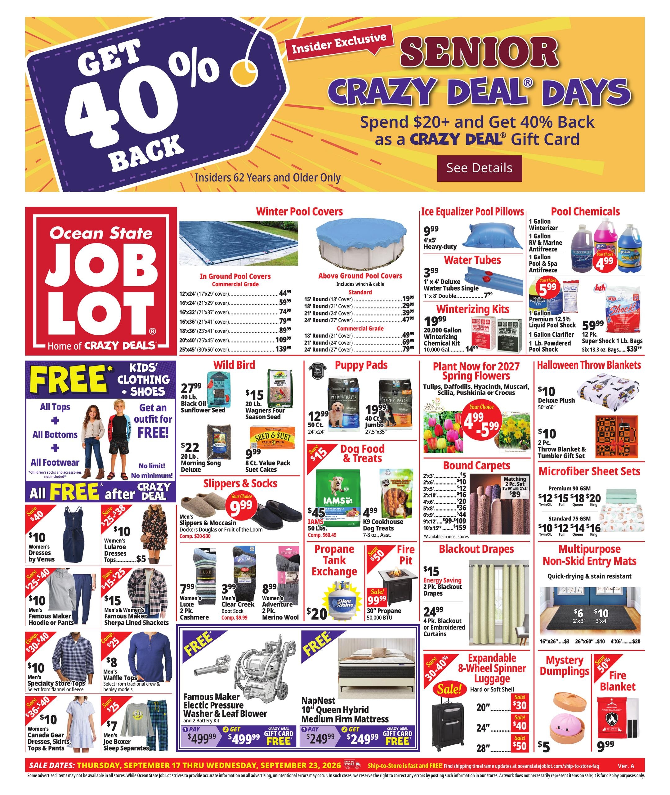 Ocean State Job Lot weekly ad page 1