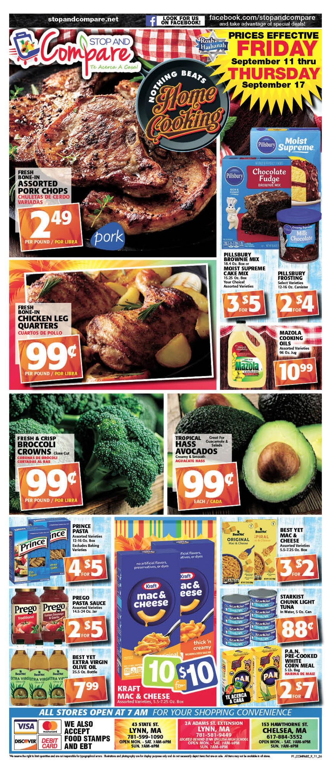 Stop and Compare Markets weekly ad page 1