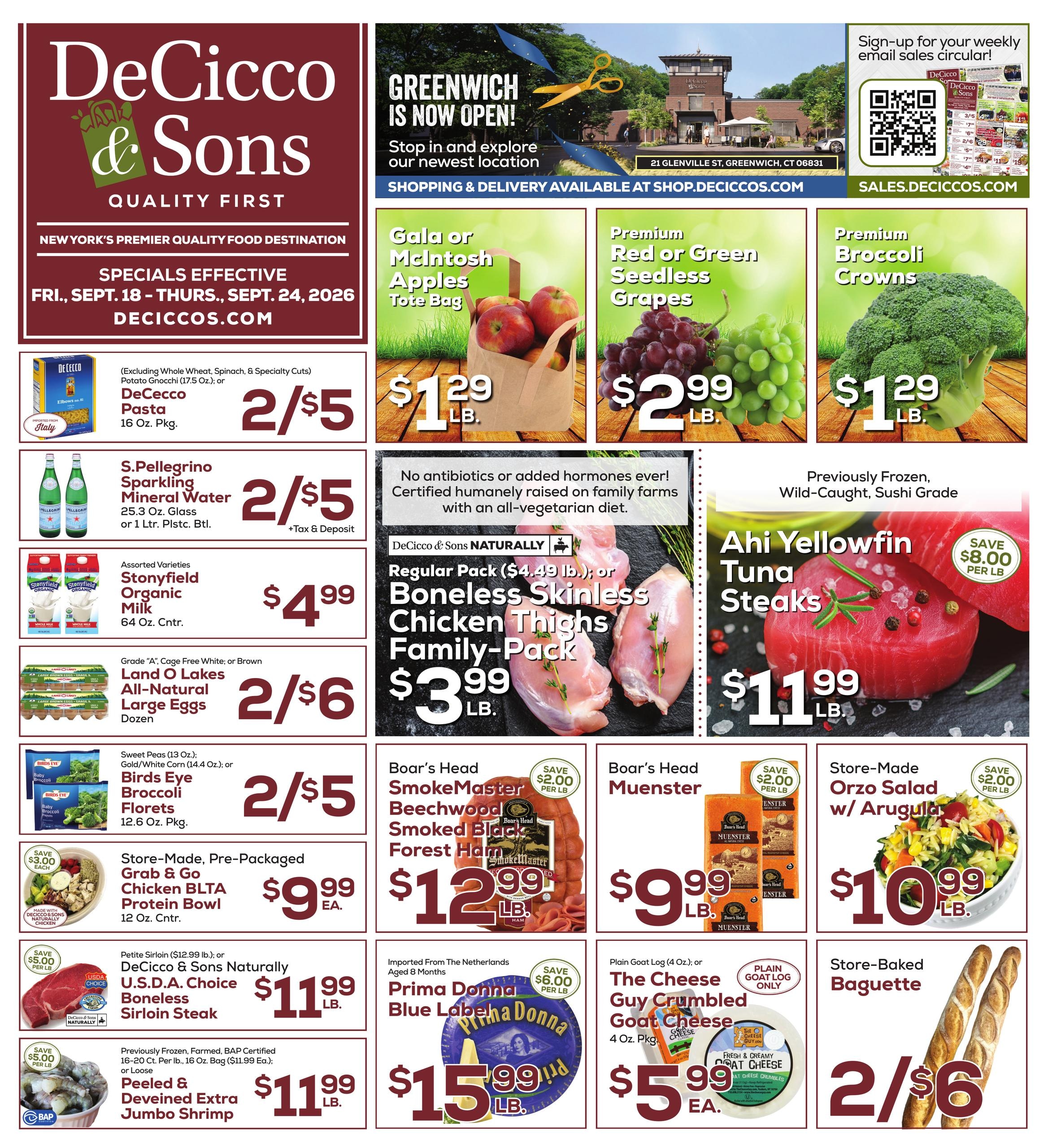 DeCicco & Sons weekly ad page 1