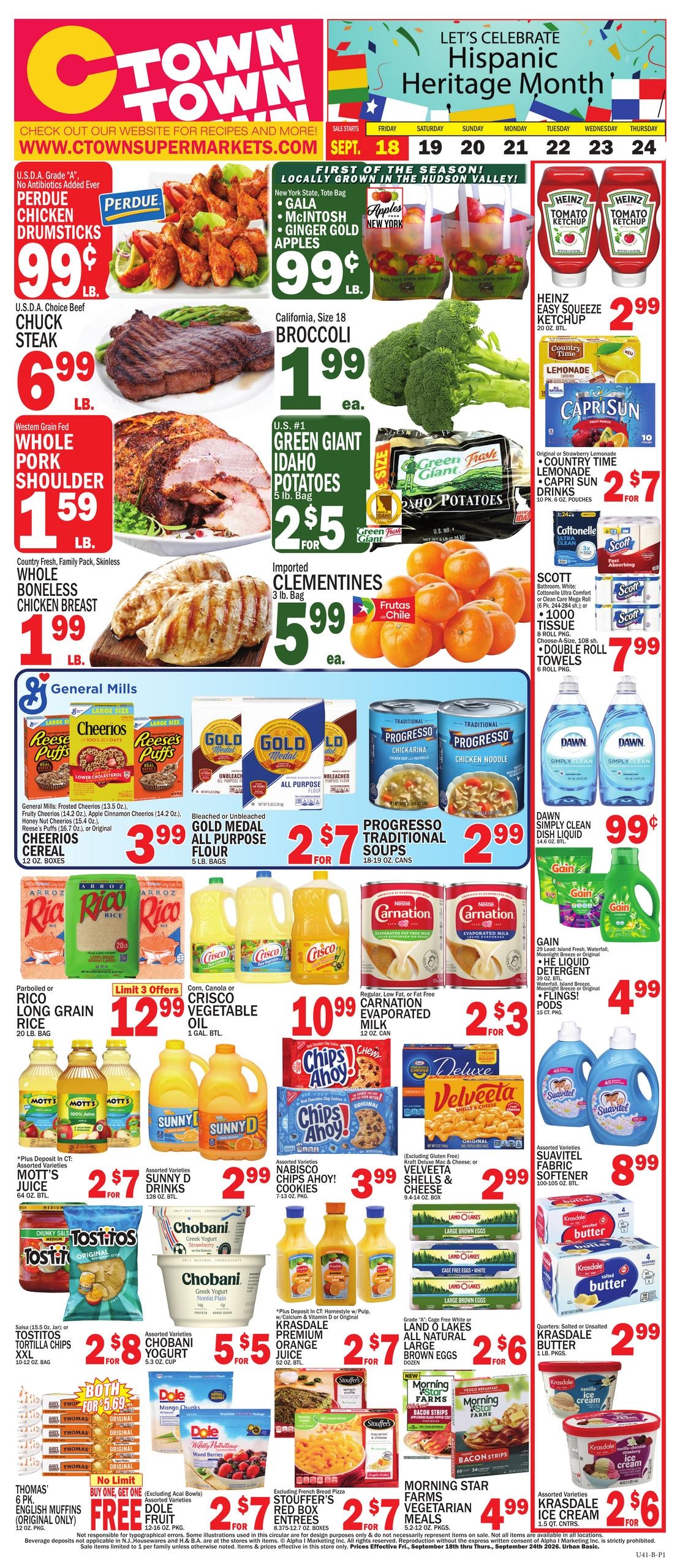 C Town weekly ad page 1