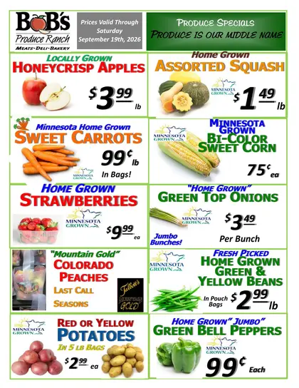 BoB's Produce Ranch Indexed Weekly