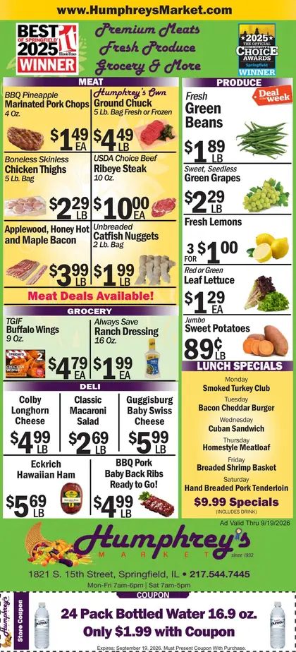 Humphrey's Market Weekly