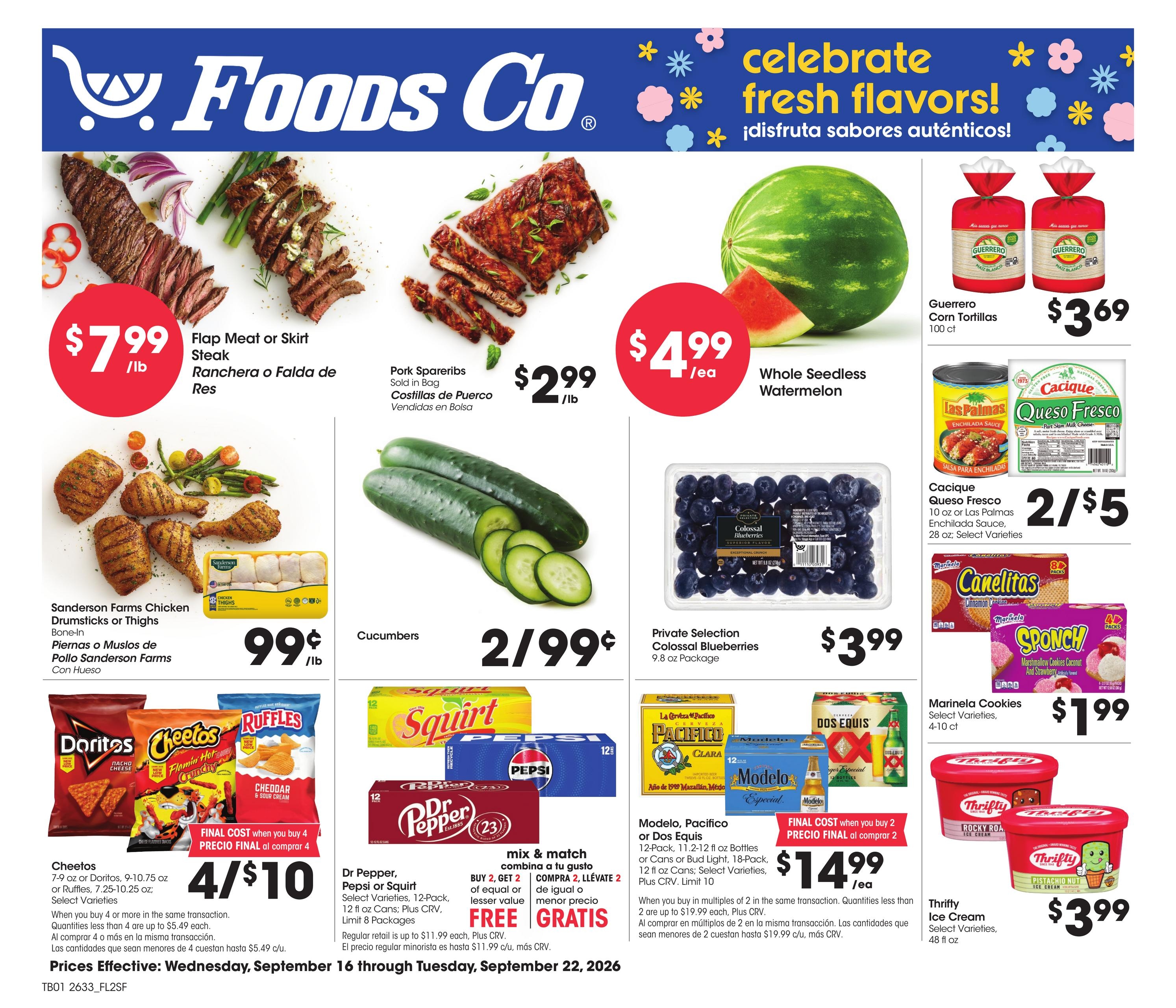 Foods Co weekly ad page 1