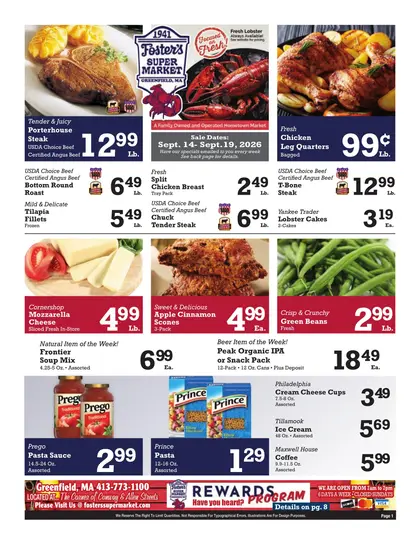 Foster's Super Market Indexed Weekly