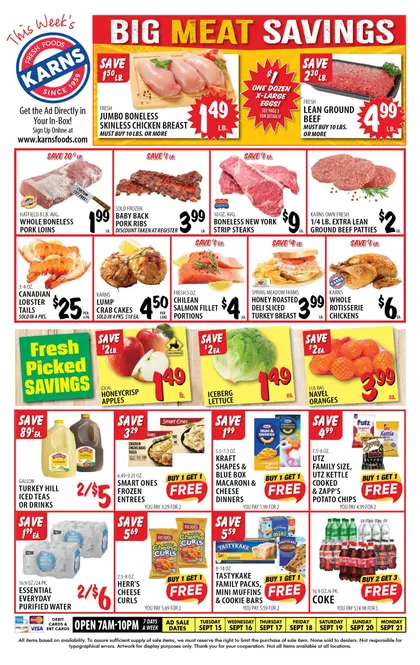 Karns Quality Foods Indexed Weekly