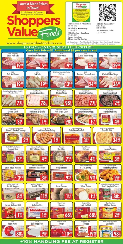 Shoppers Value Foods LA Indexed Weekly