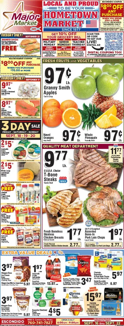Major Market Grocery Indexed Weekly