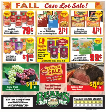 Reams Food Stores Indexed Bi-Weekly