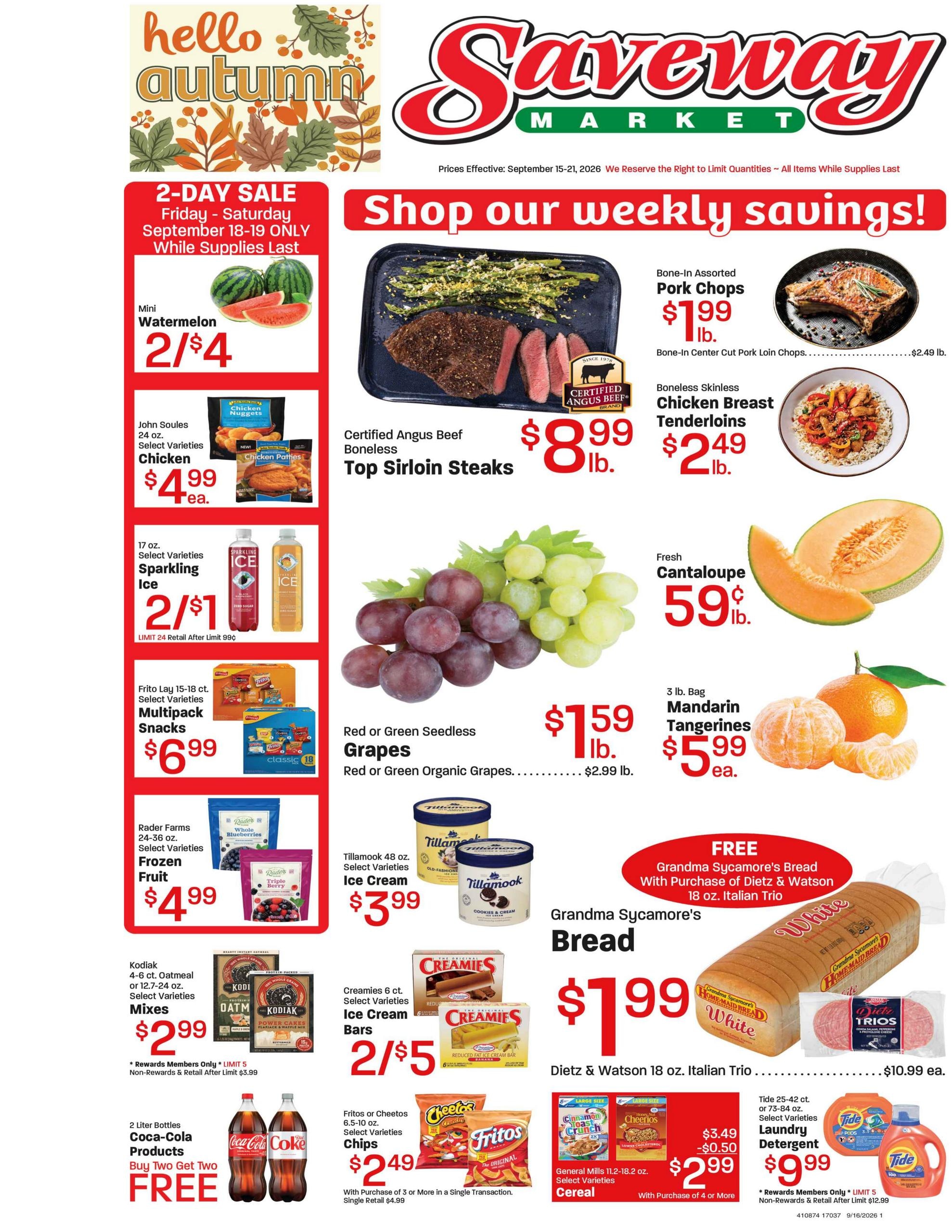 Saveway Market weekly ad page 1