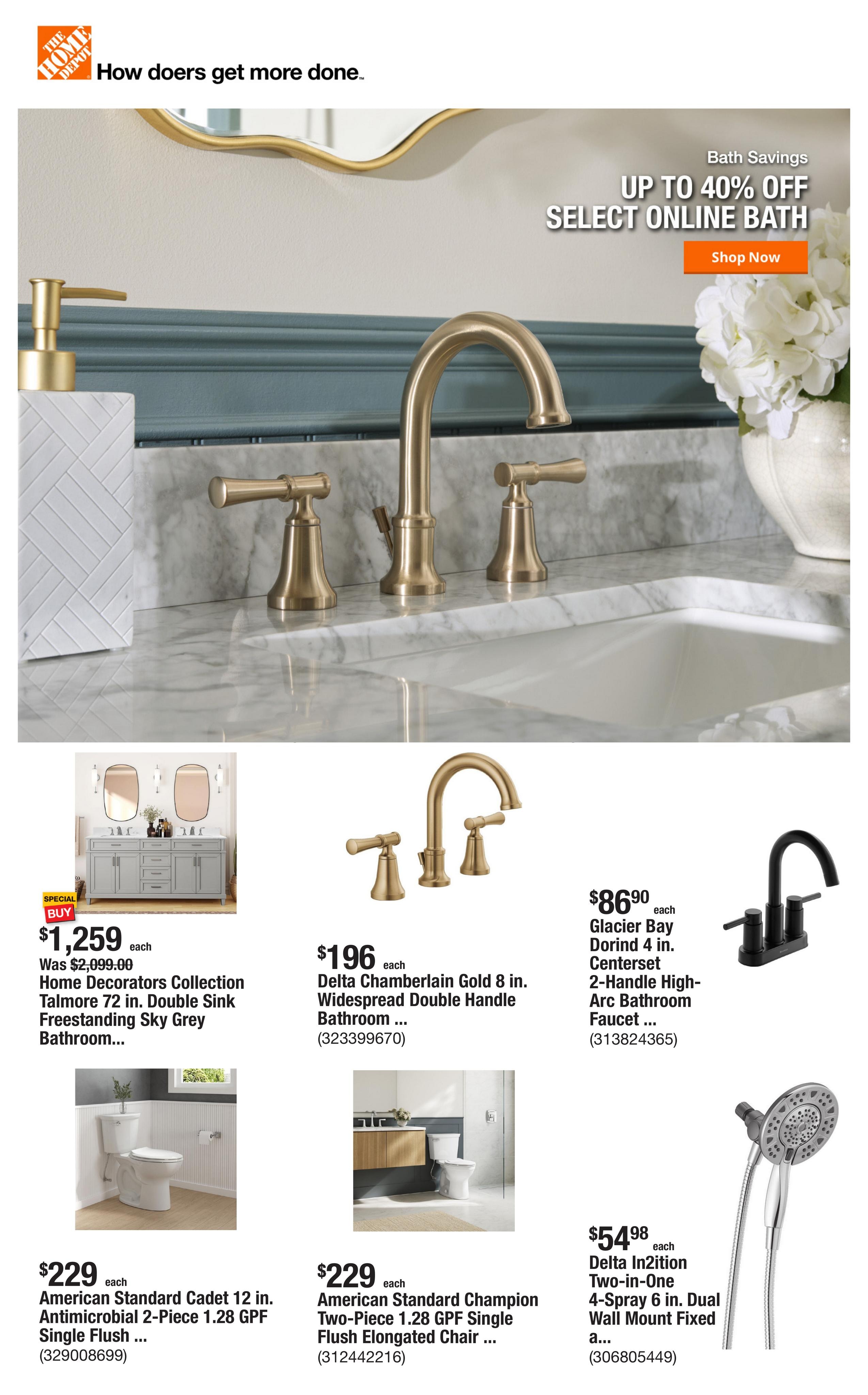 Home Depot weekly ad page 1