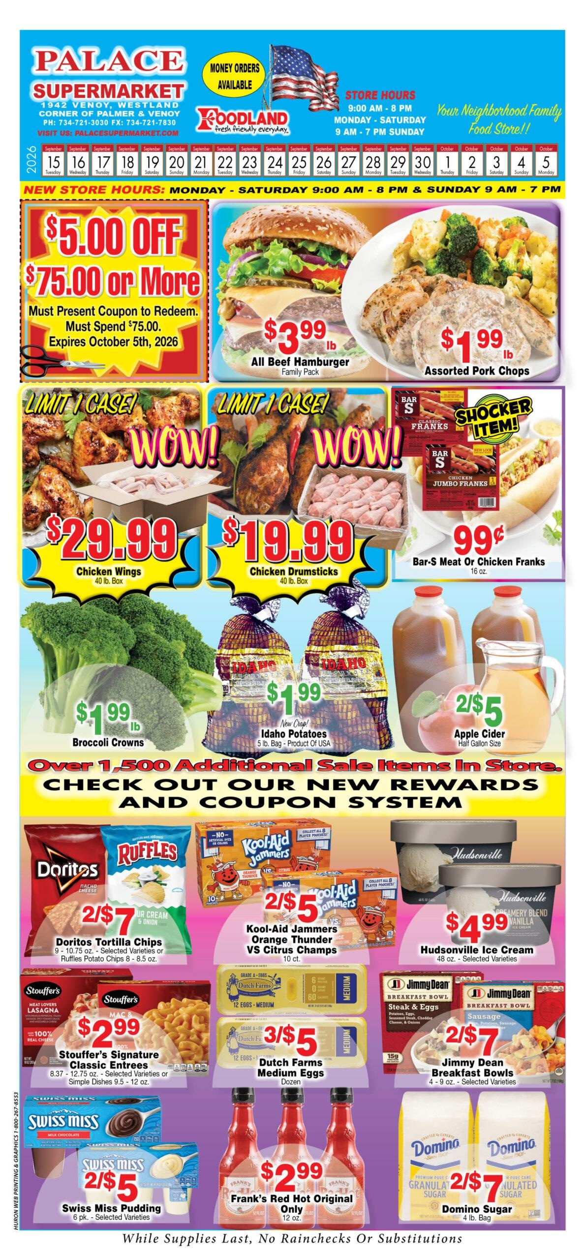 Palace & Foodmax Supermarket weekly ad page 1