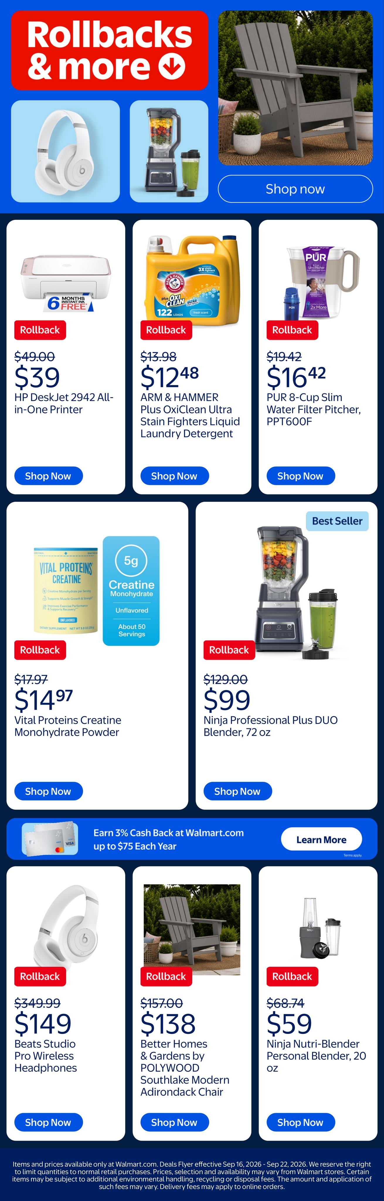 Walmart weekly ad page 1