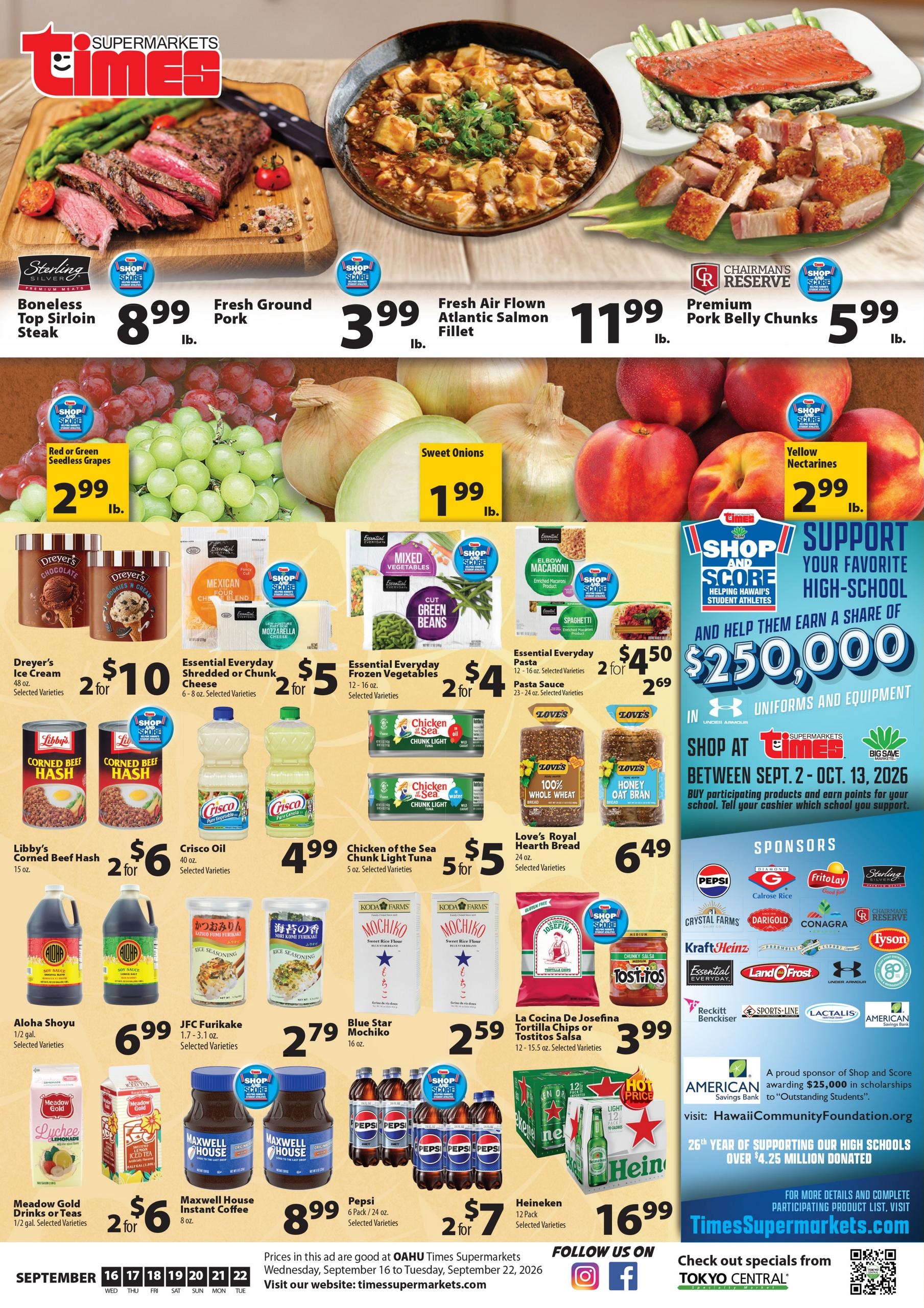 Times Supermarket weekly ad page 1