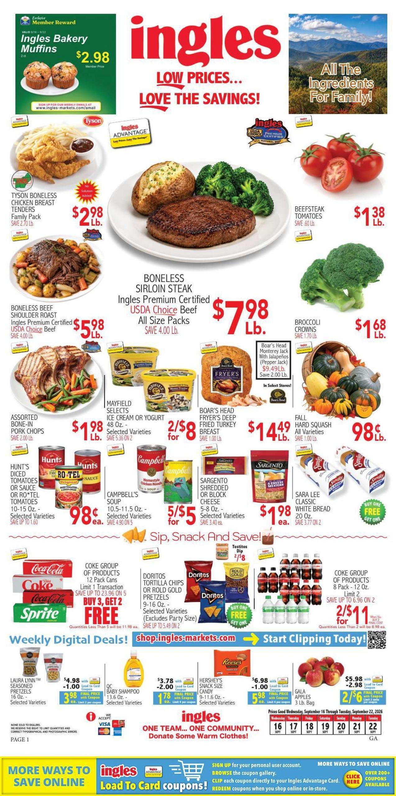 Ingles Markets weekly ad page 1