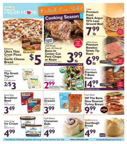Knowlan's Fresh Foods Indexed Weekly