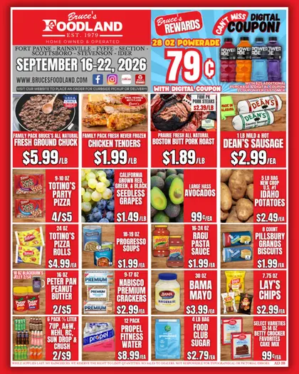 Bruce's Foodland Indexed Weekly