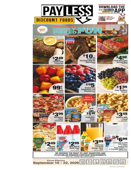 Payless Discount Foods Indexed Weekly