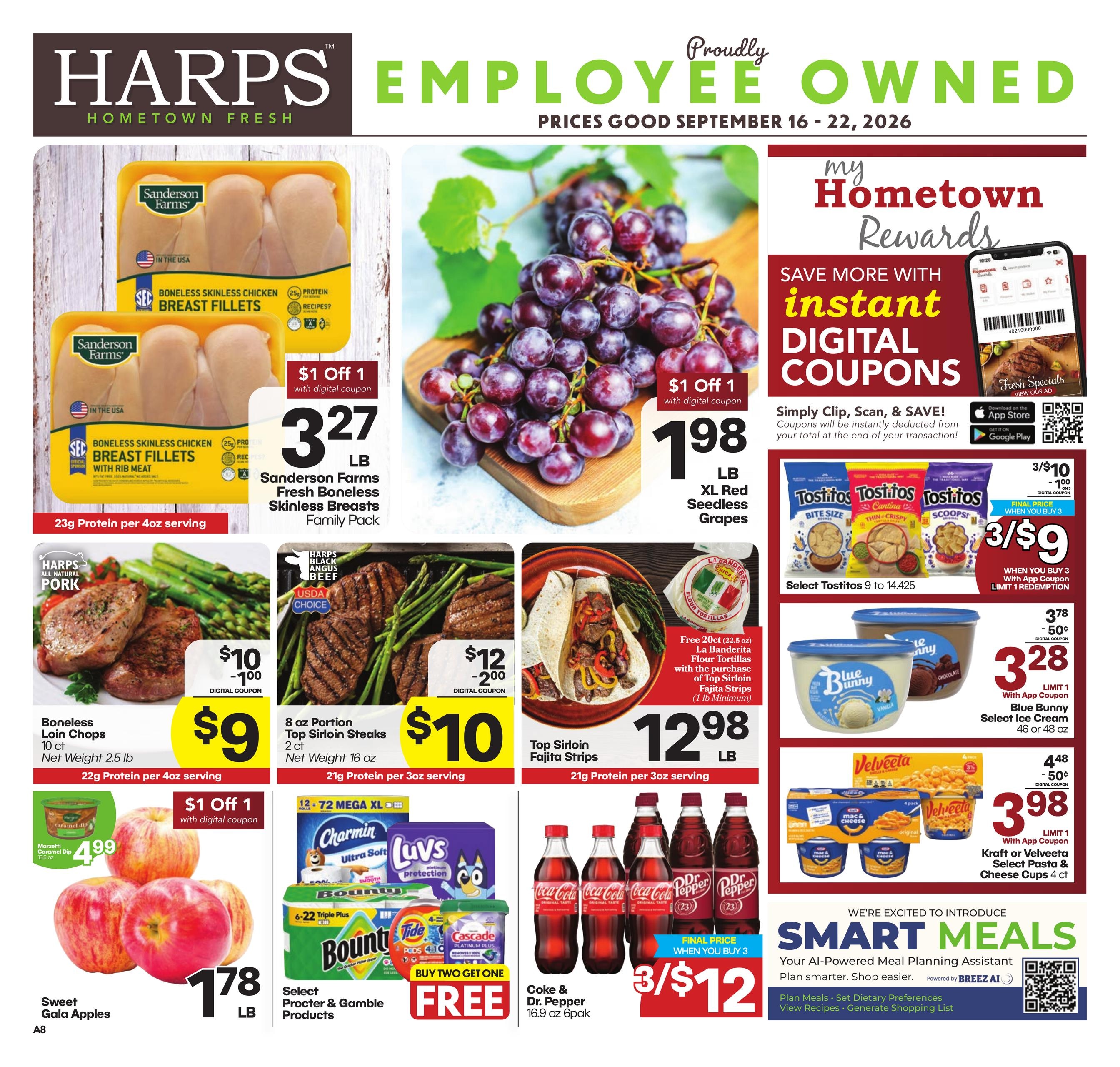 Harps Foods weekly ad page 1