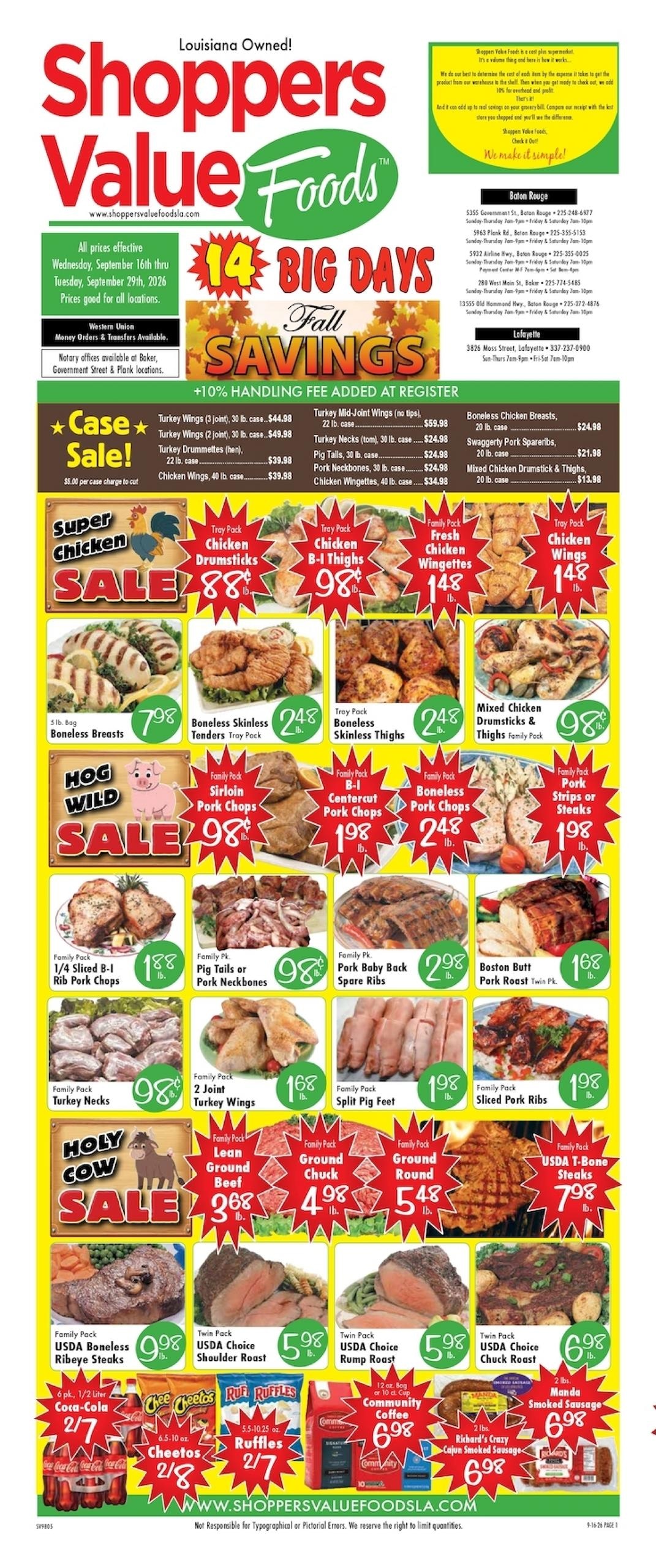 Shoppers Value Foods LA weekly ad page 1