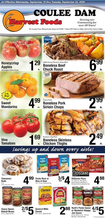 Harvest Foods Indexed Weekly