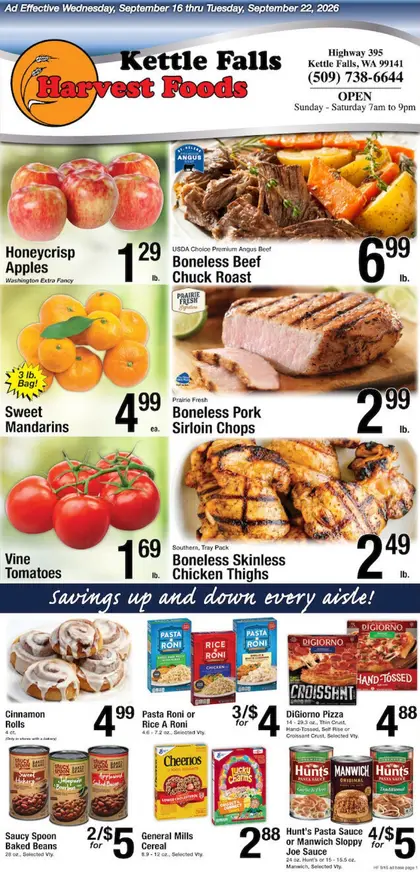 Harvest Foods Indexed Weekly