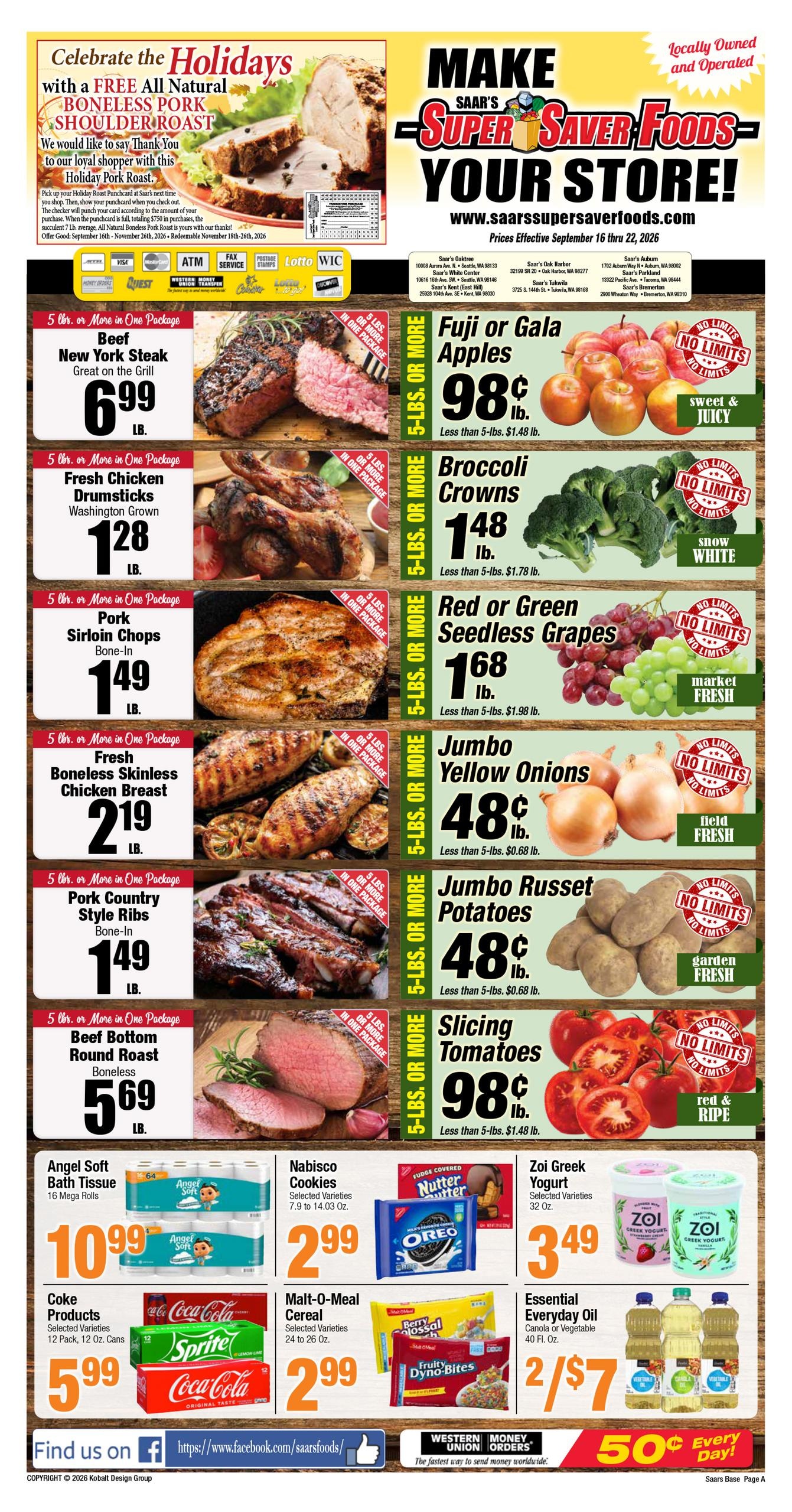 Super Saver Foods weekly ad page 1