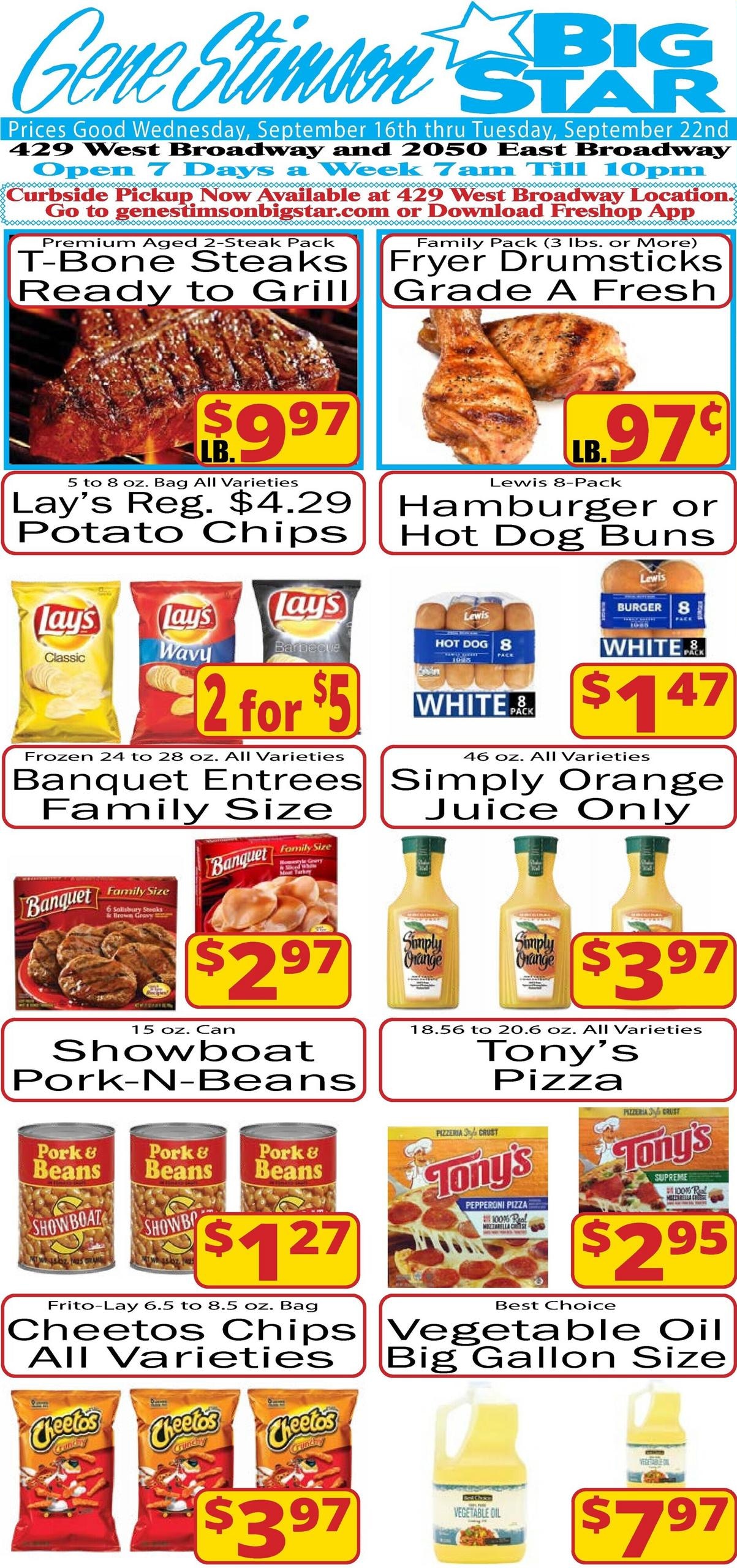 Gene Stimson Big Star weekly ad page 1