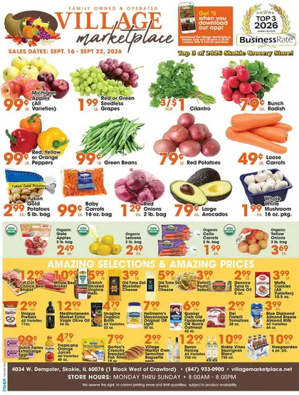 Village Market Place Indexed Weekly