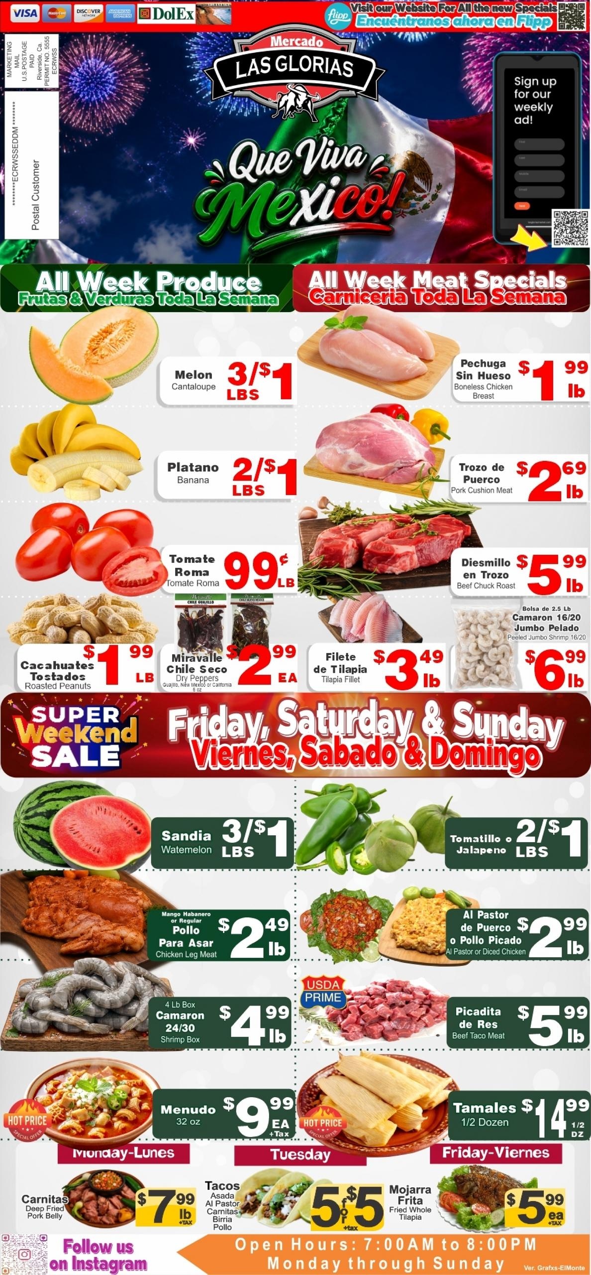 Mercado Las Glorias weekly ad page 1