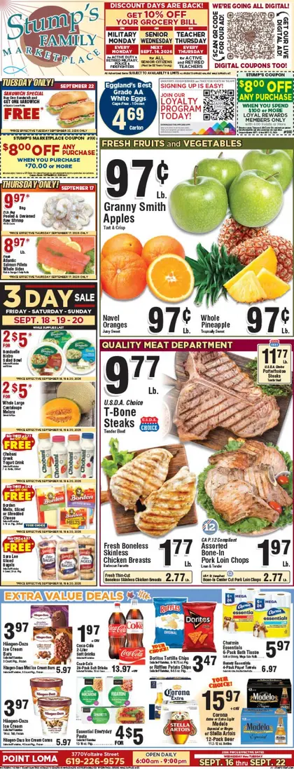 Stump’s Family Marketplace Indexed Weekly