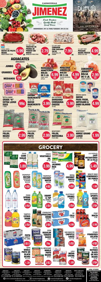Carnicerias Jimenez Indexed Weekly