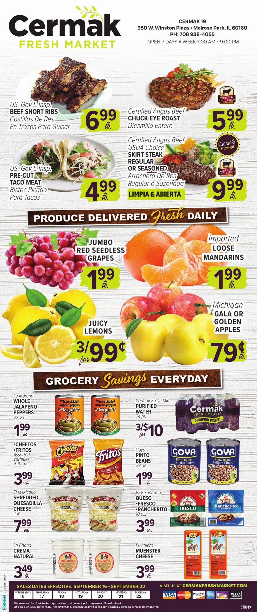 Cermak Fresh Market weekly ad page 1