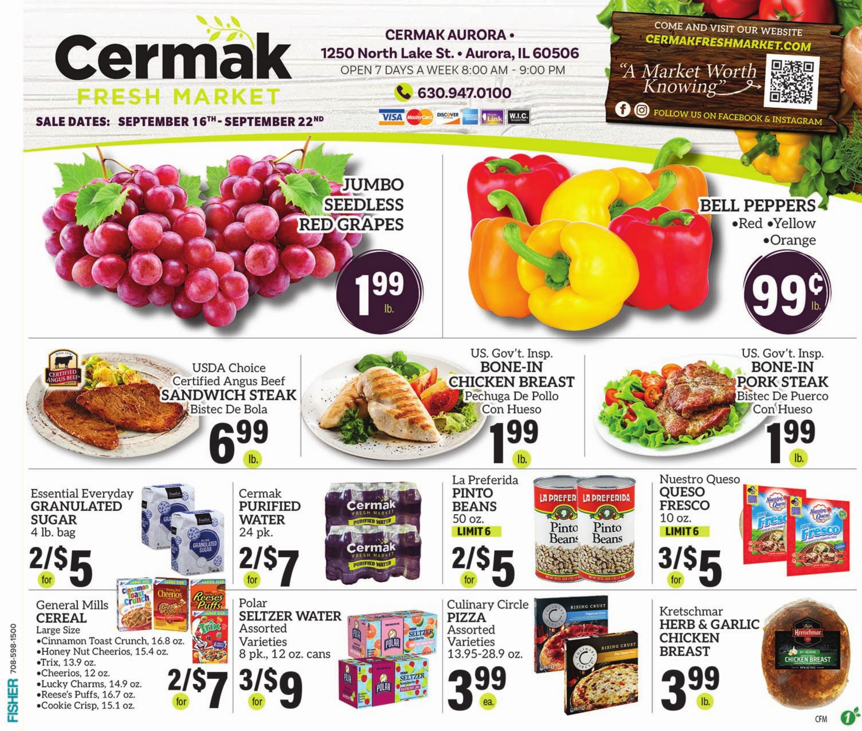 Cermak Fresh Market weekly ad page 1