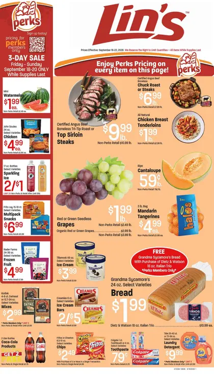Lin's Fresh Market Indexed Weekly