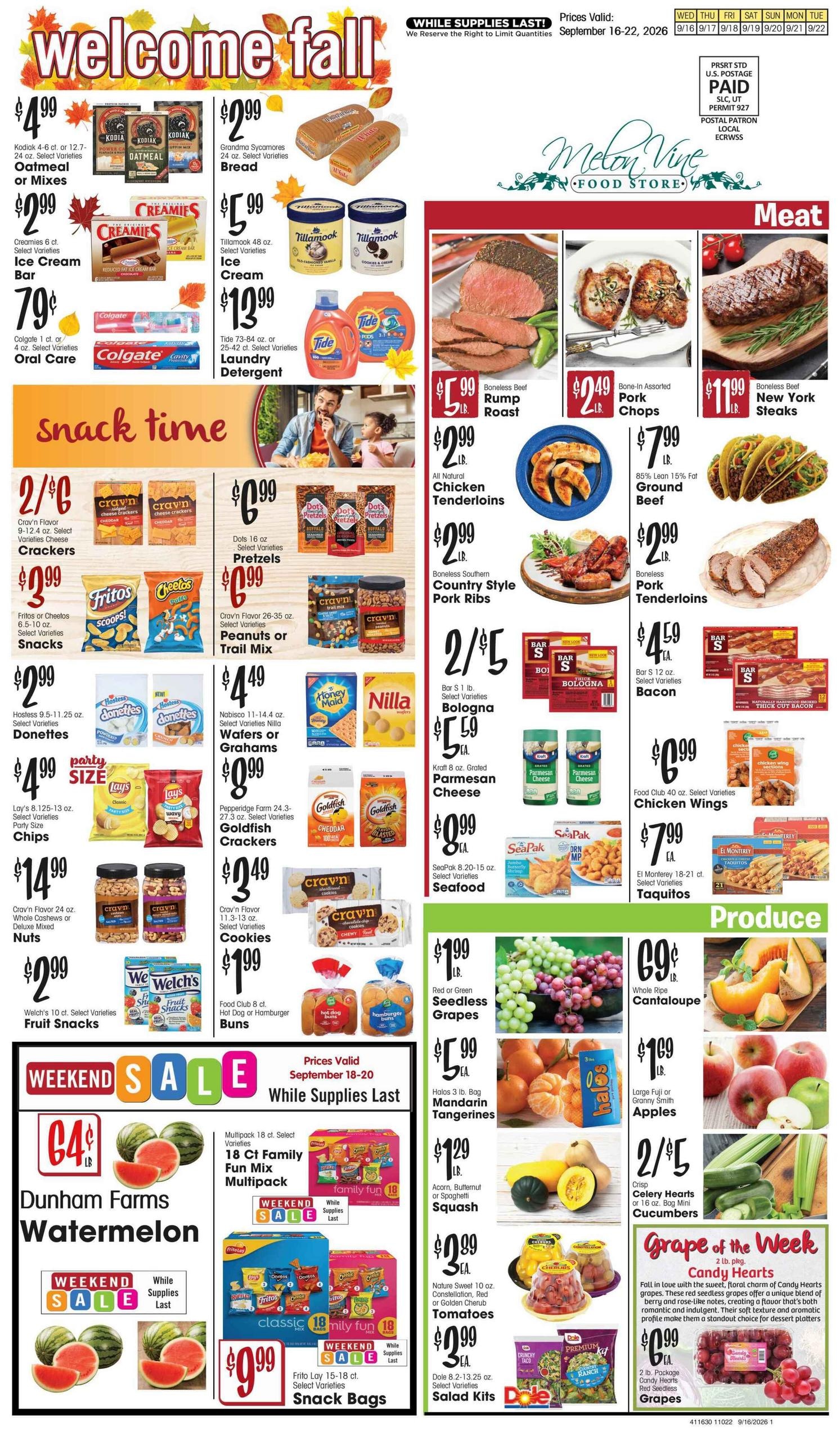 Melon Vine Food Store weekly ad page 1