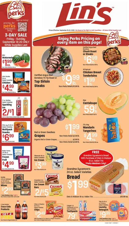 Lin's Fresh Market Indexed Weekly