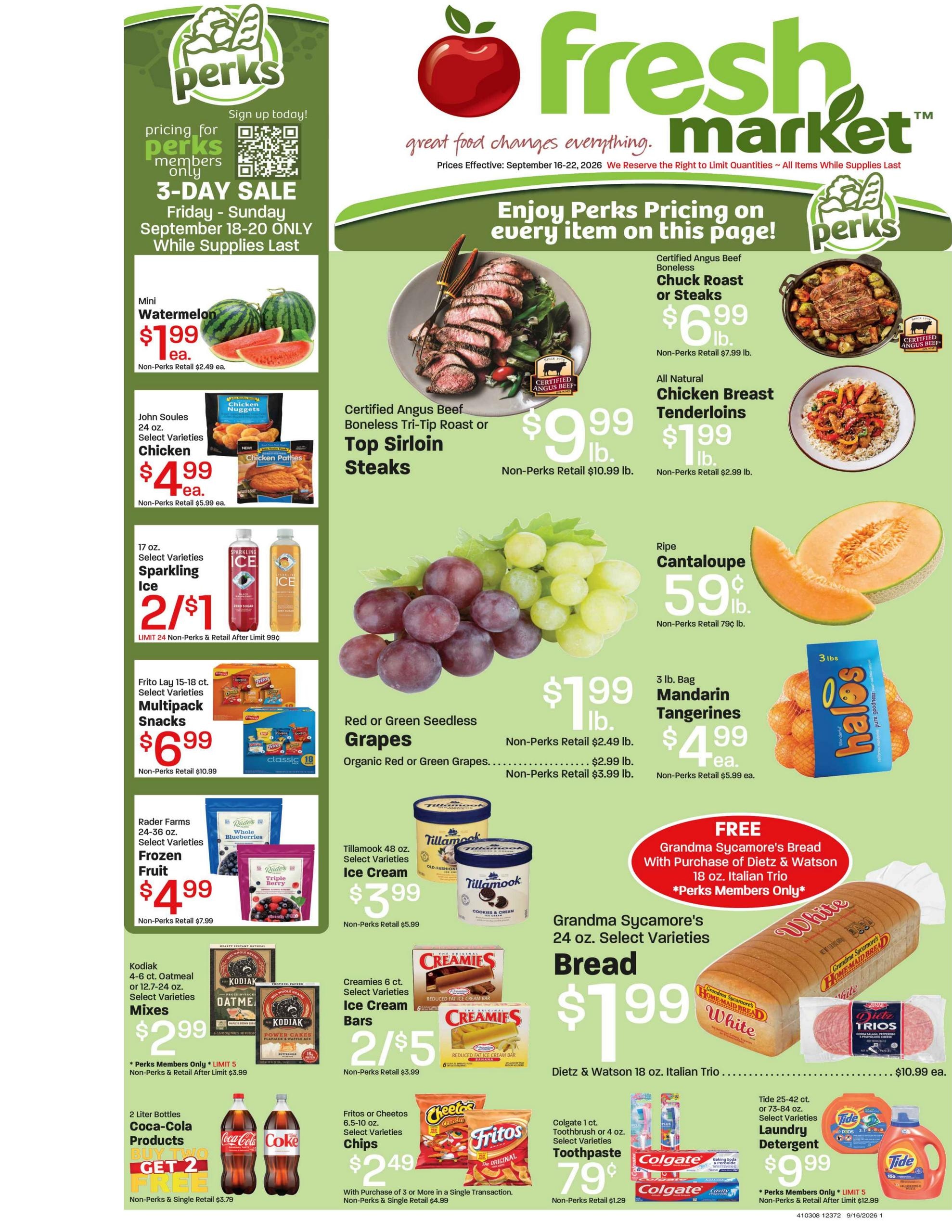 Fresh Market weekly ad page 1