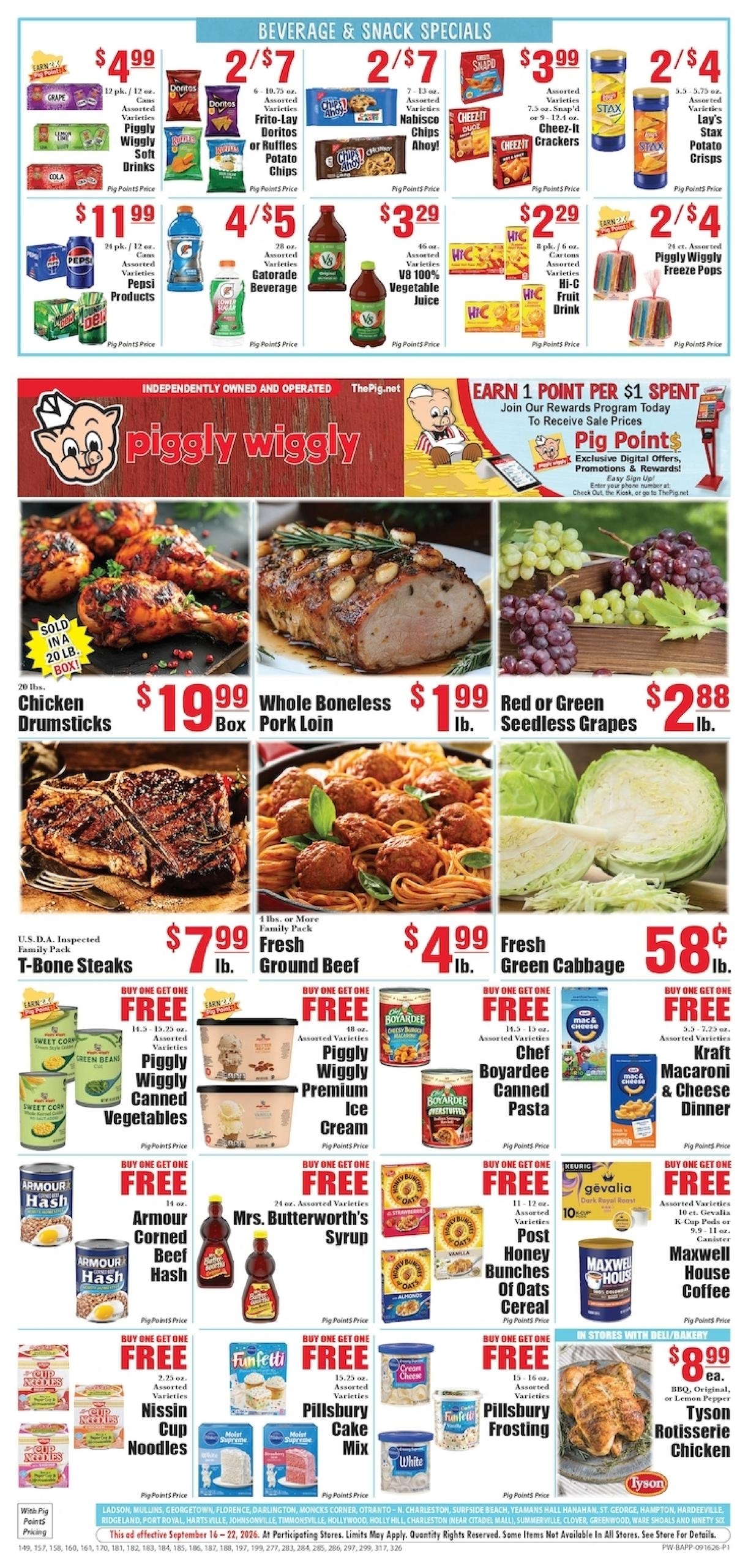 Piggly Wiggly weekly ad page 1