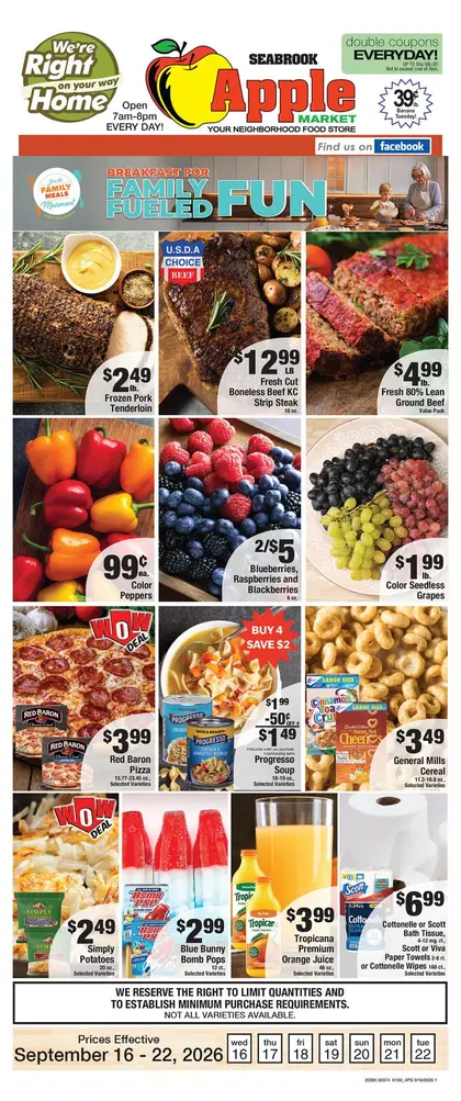 Seabrook Apple Market Indexed Weekly