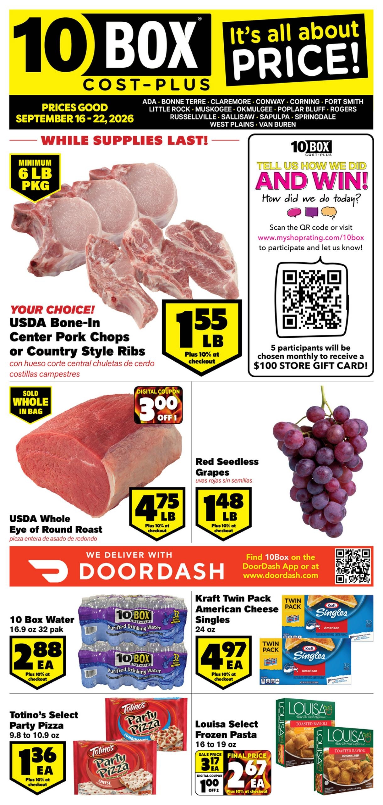 10Box Cost Plus weekly ad page 1