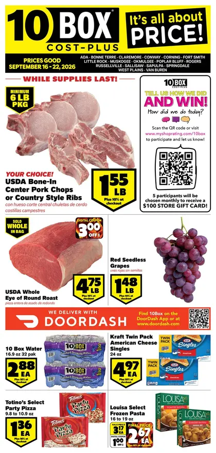 10Box Cost Plus Indexed Weekly