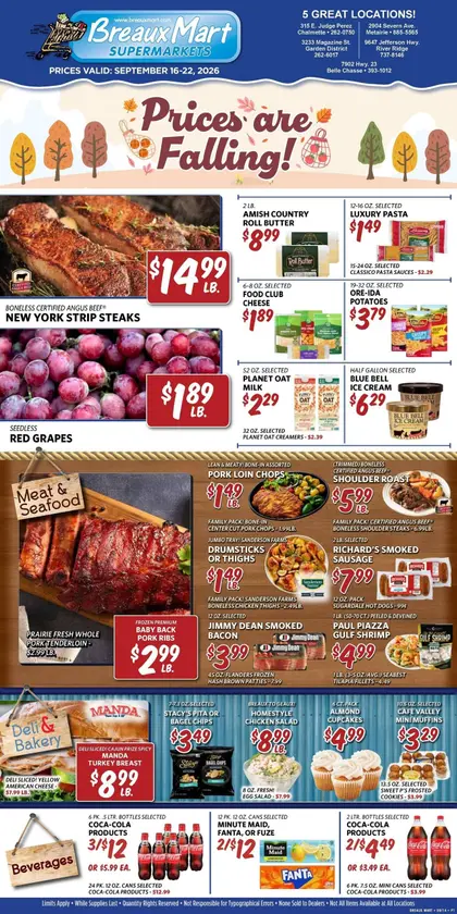 Breaux Mart Indexed Weekly