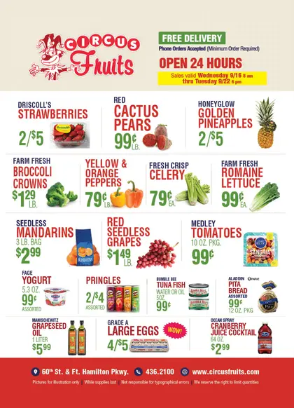 Circus Fruits Indexed Weekly