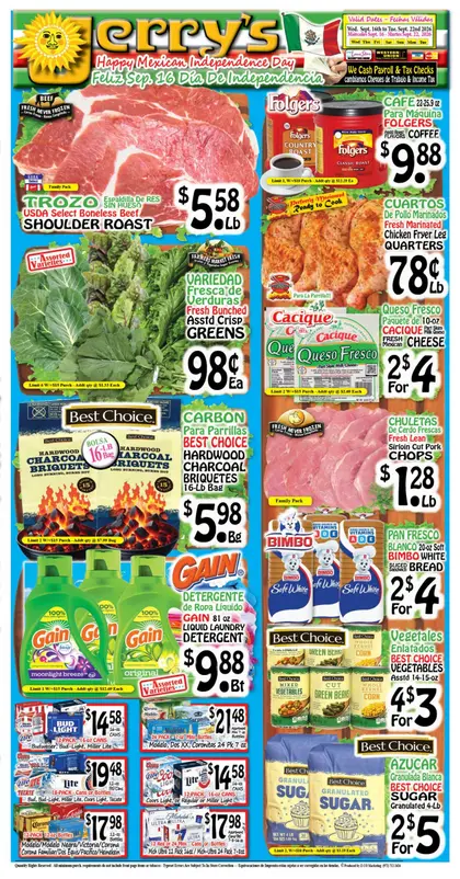 Jerry's Supermarkets Indexed Weekly