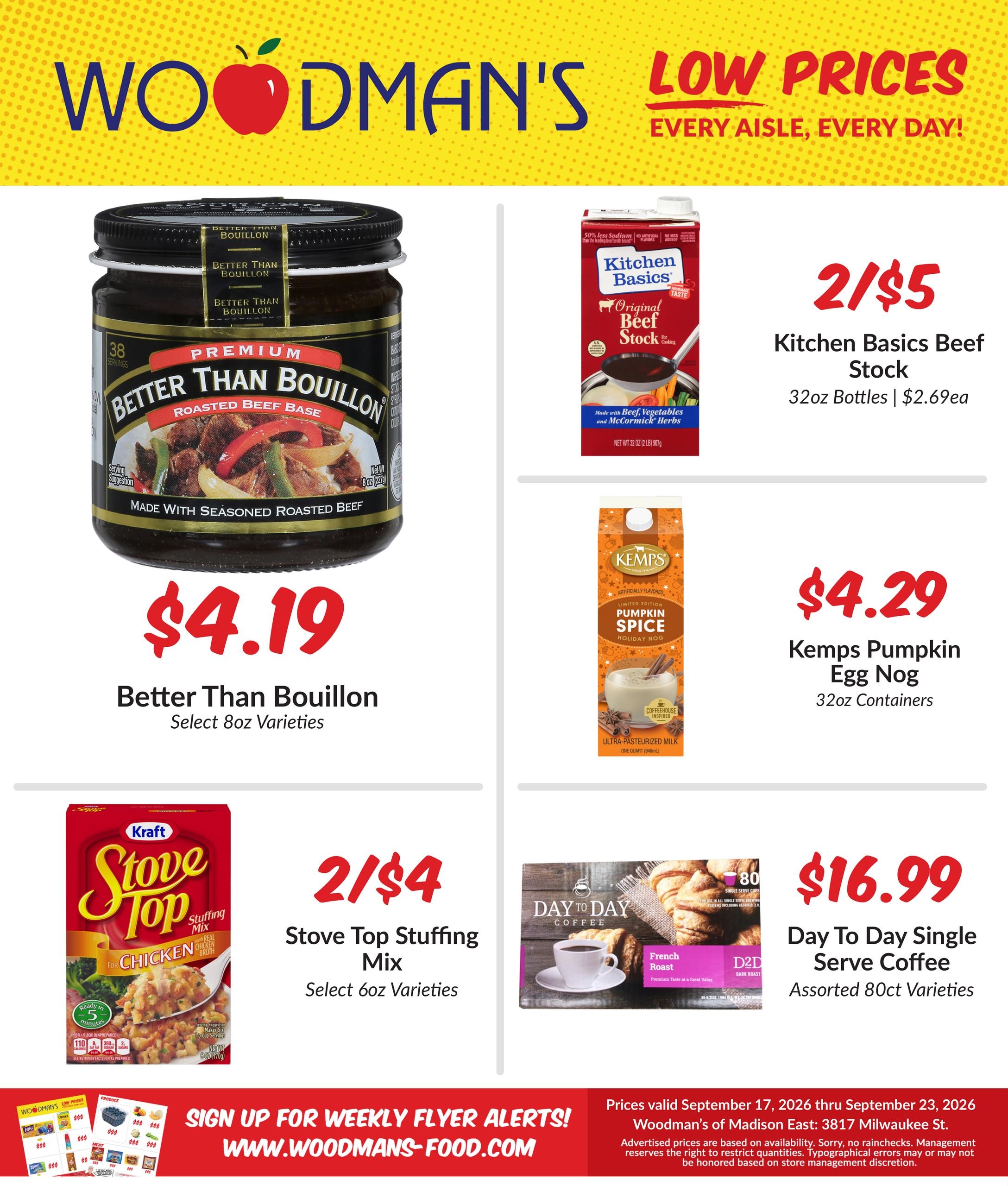Woodman's Food Market weekly ad page 1