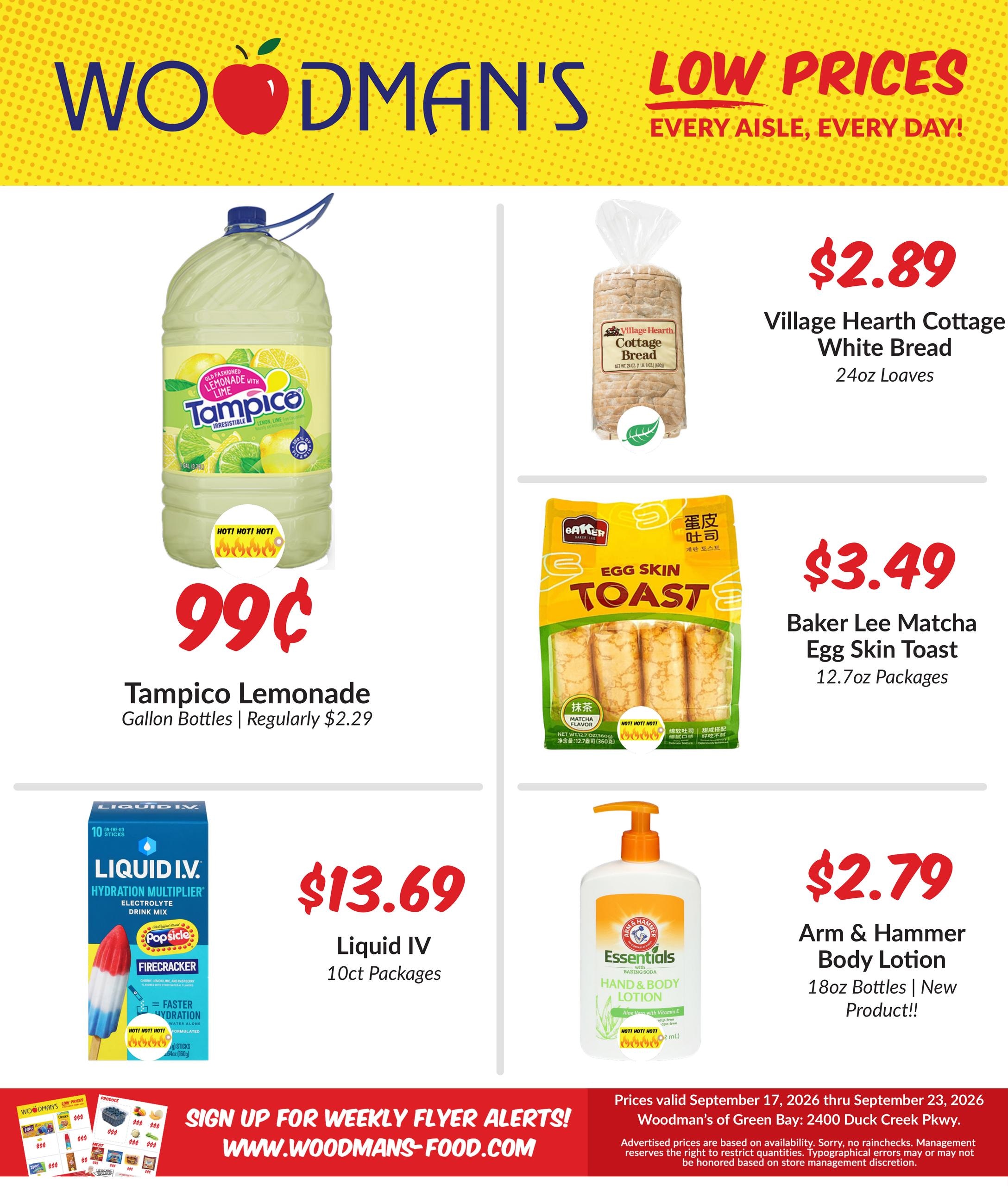 Woodman's Food Market weekly ad page 1