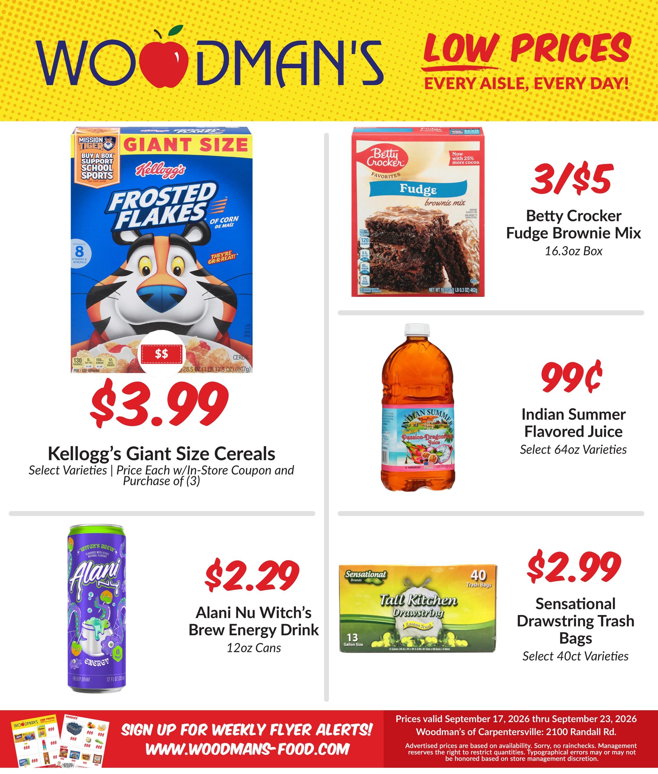 Woodman's Food Market weekly ad page 1